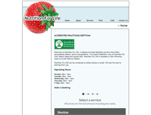 Tablet Screenshot of nutritionforlife.com.au
